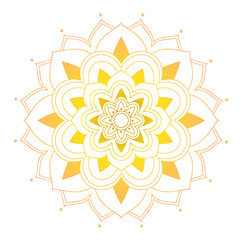 Mandala patterns on isolated background