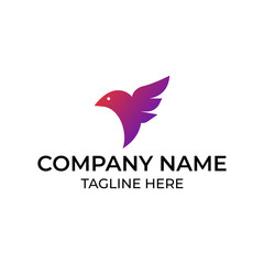 Modern and simple logo design for bird