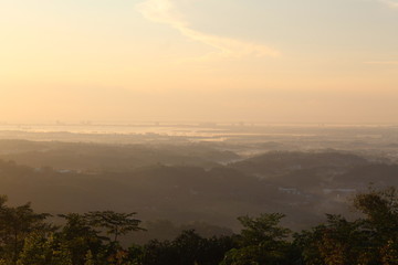sunrise over lake