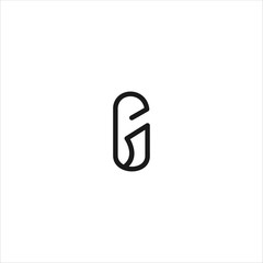 Letter G Logo Icon template design in Vector illustration. Black Logo And White Backround 