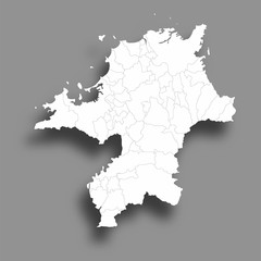 福岡　地図　シルエット　アイコン