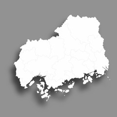 広島　地図　シルエット　アイコン