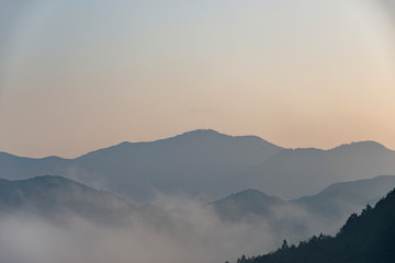 Sea of clounds at Kumano, Japan