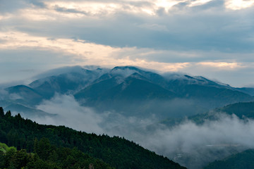 Obraz premium Sea of clounds at Kumano, Japan