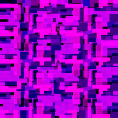 Bright tile of pink intersecting rectangles and violet bricks.