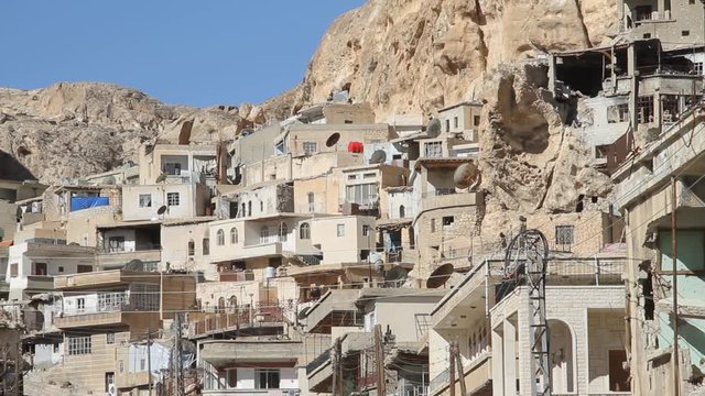 Christian town of Maaloula, Syria, where people still speak Aramaic, the language of Jesus