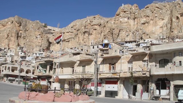 Christian town of Maaloula, Syria, where people still speak Aramaic, the language of Jesus