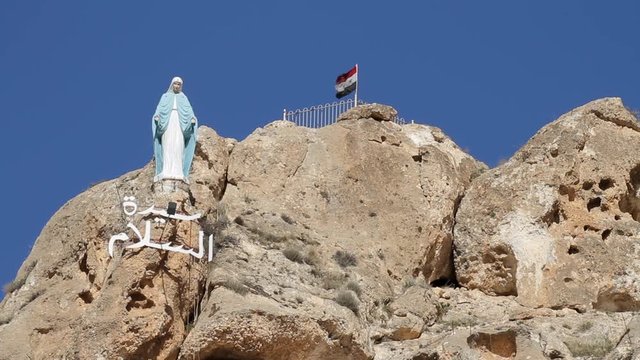 Christian town of Maaloula, Syria, where people still speak Aramaic, the language of Jesus