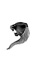 silhouette of woman with long hair