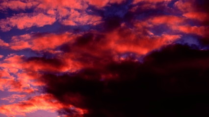Clouds in the sky during sunset. Beautiful photo for your design