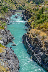 Majestic mountain river in summer in Vancouver, Canada.