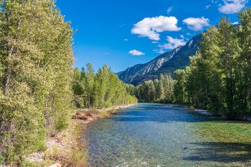 Mountain River in Cascades National Park, Washington, USA.