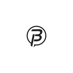 P PB logo initial letter design template