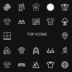 Editable 22 top icons for web and mobile
