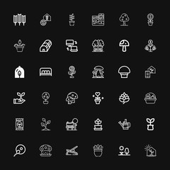 Editable 36 grow icons for web and mobile