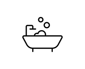 Bath line icon