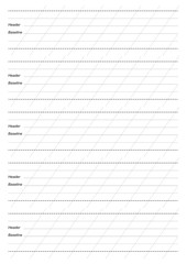 calligraphy drill. Calligraphy Paper. Printable Calligraphy Guide Paper. - 320961941