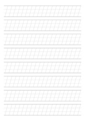 55 Degree Guide Sheets. Calligraphy Paper. Printable Calligraphy Guide Paper. - 320961987
