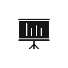 Business Growing Chart Presentation. vector illustration