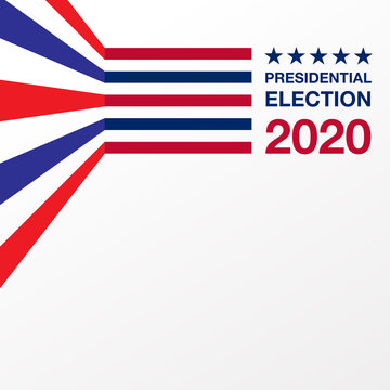 Illustration vector graphic Presidential election 2020 background