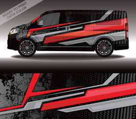 Car wrap decal design vector, custom livery race rally car vehicle sticker and tinting. © 21graphic