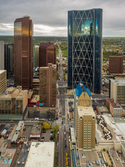 Blick auf das Stadtzentrum von Calgary