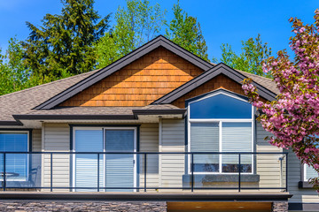 The top of the house with nice window.