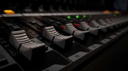 mixer control sound studio