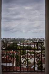 A View of Santa Barbara from the Clock Tower of the Court House on a Cloudy Day
