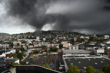 Pollution sur les hauts de Rouen