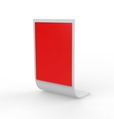 blank Display Advertising Stand. 3d illustration