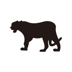 Jaguar vector icon illustartion sign
