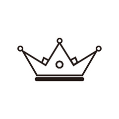 crown vector icon illustration sign