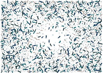 Festive color ribbon confetti background. Abstract frame confetti texture for holiday, postcard, poster, website, carnivals, birthday and children's parties. Cover confetti mock-up. Wedding card