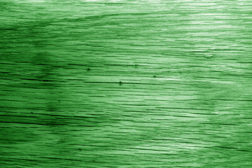 Wooden board texture in green tone.