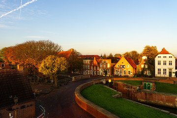 Obraz premium Greetsiel von oben