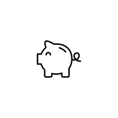 piggy bank icon vector illustration