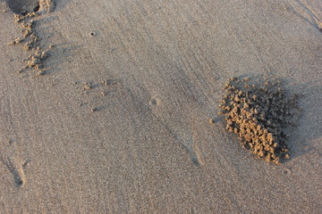 heart on the sand
