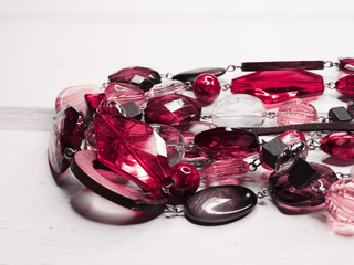 jewelry beads with bright crystals luxury fashion