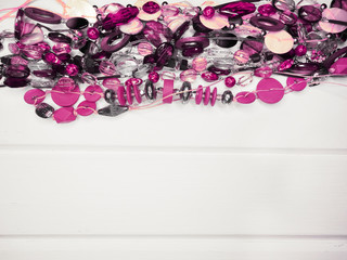 jewelry beads with bright crystals luxury fashion