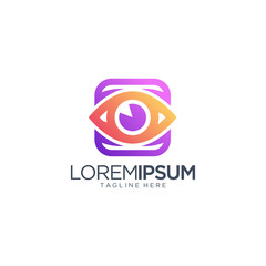 Eye Logo Design Vector Template