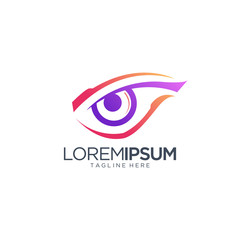 Eye Logo Design Vector Template