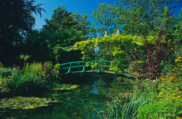 The Lilypond with the Japanese Bridge at Claude Monet’s garden