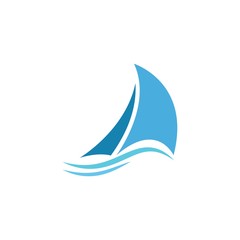 sailing logo vector
