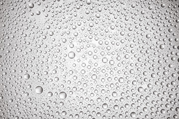 Drops of water on light background