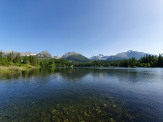 lake and the mountains