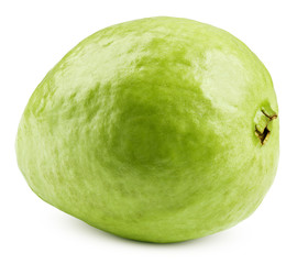 guava isolated on white background, clipping path, full depth of field