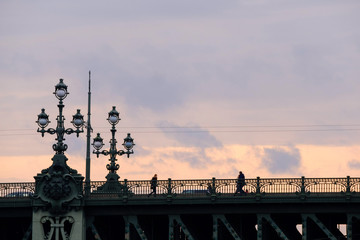 Fototapeta na wymiar Bridge in St. Petersburg