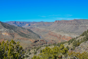 Obraz premium Scenic Beauty of Salt River Canyon in Gila County, Tonto National Forest, Arizona USA
