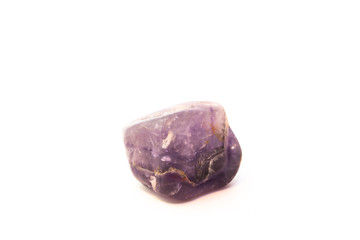 Beautiful mineral amethyst isolated on white background